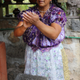 Benedicta Alejo Vargas making her famous tricolor tortillas in Morelia, Michoacan using corn from her town, San Lorenzo, Michoacan. (Photo credit: Venetia Thompson via Civil Eats)